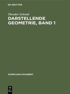 cover image of Darstellende Geometrie, Band 1